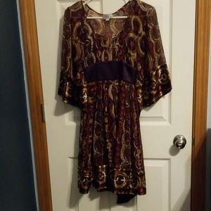 Tahari silk and polyester dress